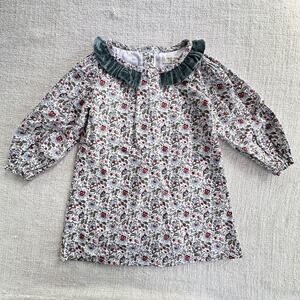 Forever Young by Sue Deng Holiday Floral Print Dress EUC 2T